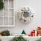 20" White LED Lights Flocked Artificial Christmas Wreath
